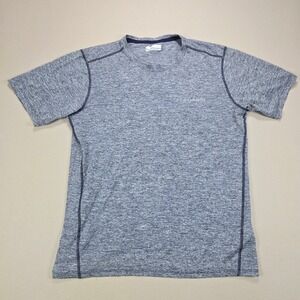 Columbia T-Shirt Activewear Space Dye Heathered Blue Gray Mens Medium AO1293 M/M
